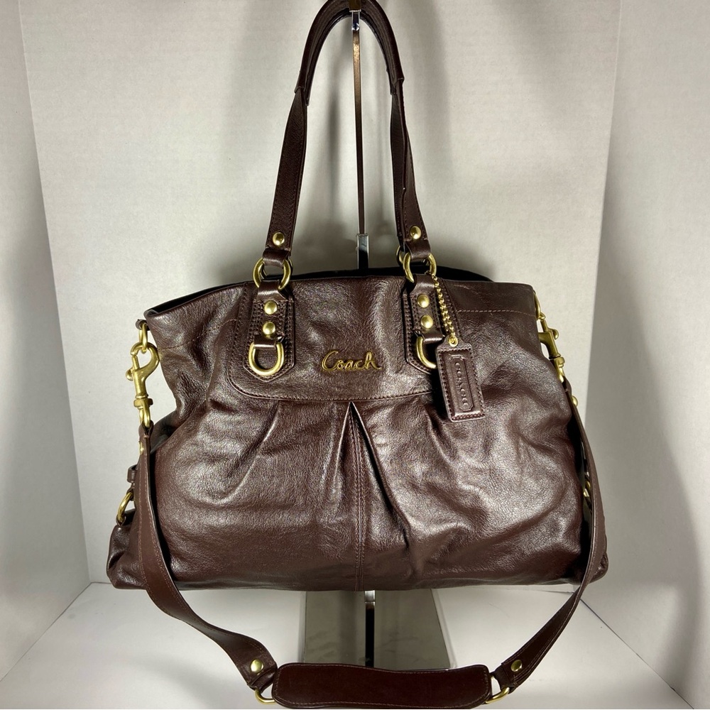 Coach Brown Leather Tote Bag